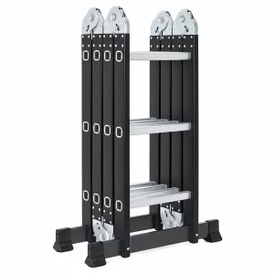 Scara multifunctionala 4x3 trepte  – cadru din otel, trepte din aluminiu