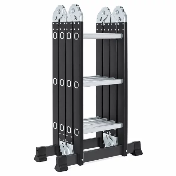 Scara multifunctionala 4x3 trepte  – cadru din otel, trepte din aluminiu