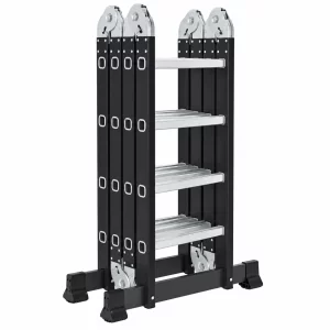 Scara multifunctionala 4x4 trepte - cadru din otel, trepte din aluminiu
