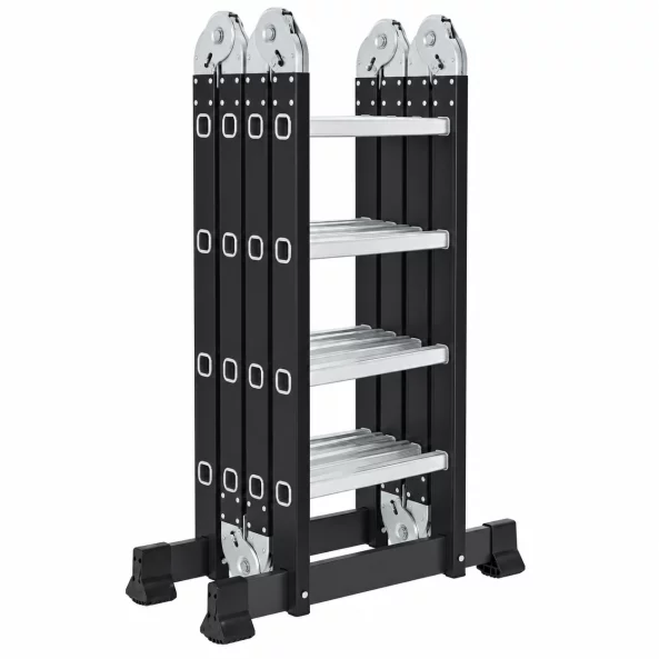 Scara multifunctionala 4x4 trepte - cadru din otel, trepte din aluminiu