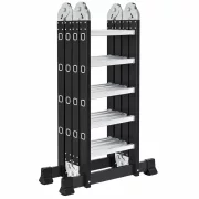 Scara multifunctionala 4x5 trepte - cadru din otel, trepte din aluminiu