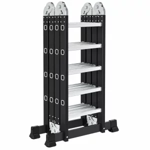 Scara multifunctionala 4x5 trepte - cadru din otel, trepte din aluminiu