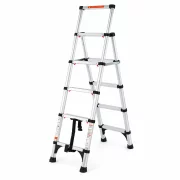 Scara telescopica din aluminiu - 1,4m+1,7m, 5+6 trepte
