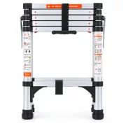 Scara telescopica din aluminiu - 1,4m+1,7m, 5+6 trepte