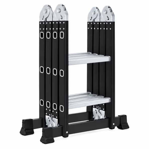 Scara multifunctionala 4x2 trepte – cadru din otel, trepte aluminiu
