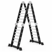 Scara multifunctionala 4x6 trepte - cadru din otel, trepte din aluminiu