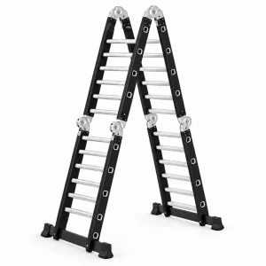 Scara multifunctionala 4x6 trepte - cadru din otel, trepte din aluminiu