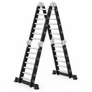Scara multifunctionala 4x7 trepte - cadru din otel, trepte din aluminiu