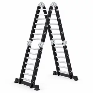 Scara multifunctionala 4x7 trepte - cadru din otel, trepte din aluminiu