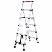 Scara telescopica din aluminiu - 1,4m/1,1m, 4+5 trepte
