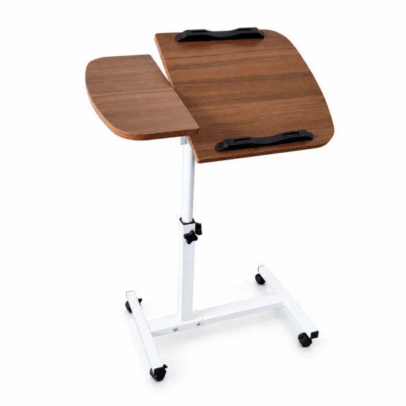 Masă reglabilă pentru laptop – 60×40×(27–40) cm–Walnut