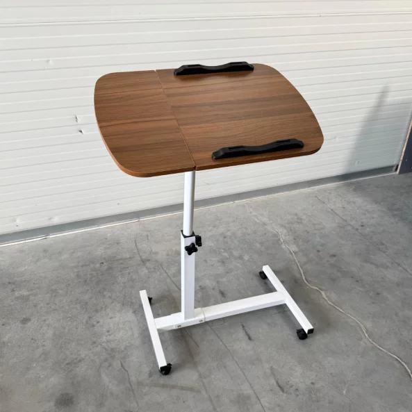 Masă reglabilă pentru laptop – 60×40×(27–40) cm–Walnut