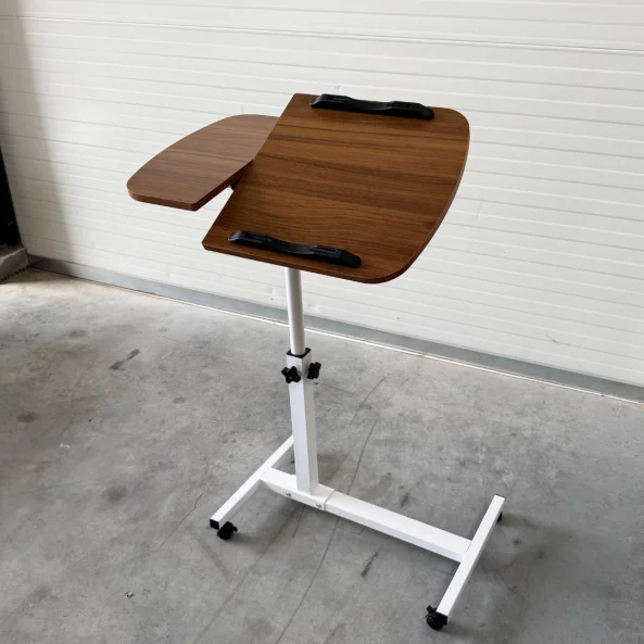 Masă reglabilă pentru laptop – 60×40×(27–40) cm–Walnut