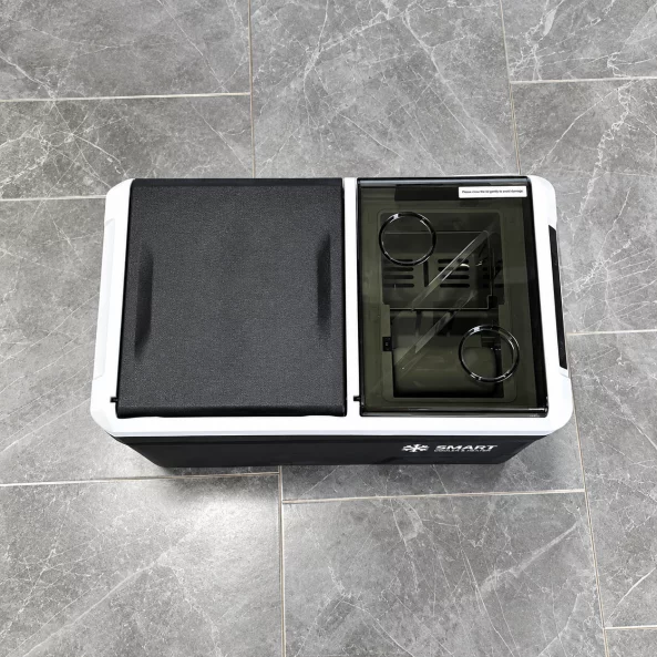 Nevera para coche con compresor y maquina de hielo Smart Cooler 36L, 12-24V, pantalla LCD