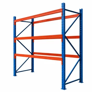 Raft pentru depozitare paleti 2880mm x Adancime 1100mm x Inaltime 4500mm, 3300kg/nivel/12 europaleti