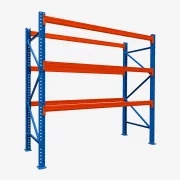 Estantería para almacenamiento de palets 2880 mm x Profundidad 1100 mm x Alto 5500 mm, 3300 kg/nivel/12 Europalets