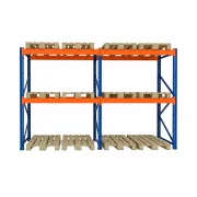 Raft pentru depozitare paleti 3870mm x Adancime 1100mm x Inaltime 3500mm, 3300kg/nivel/12 europaleti