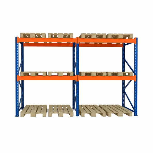 Raft pentru depozitare paleti 3870mm x Adancime 1100mm x Inaltime 3500mm, 3300kg/nivel/12 europaleti
