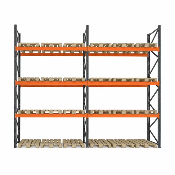 Raklaptároló állvány 5670 mm x mélység 1100 mm x magasság 5500 mm, 3300 kg/szint/24 euroraklap