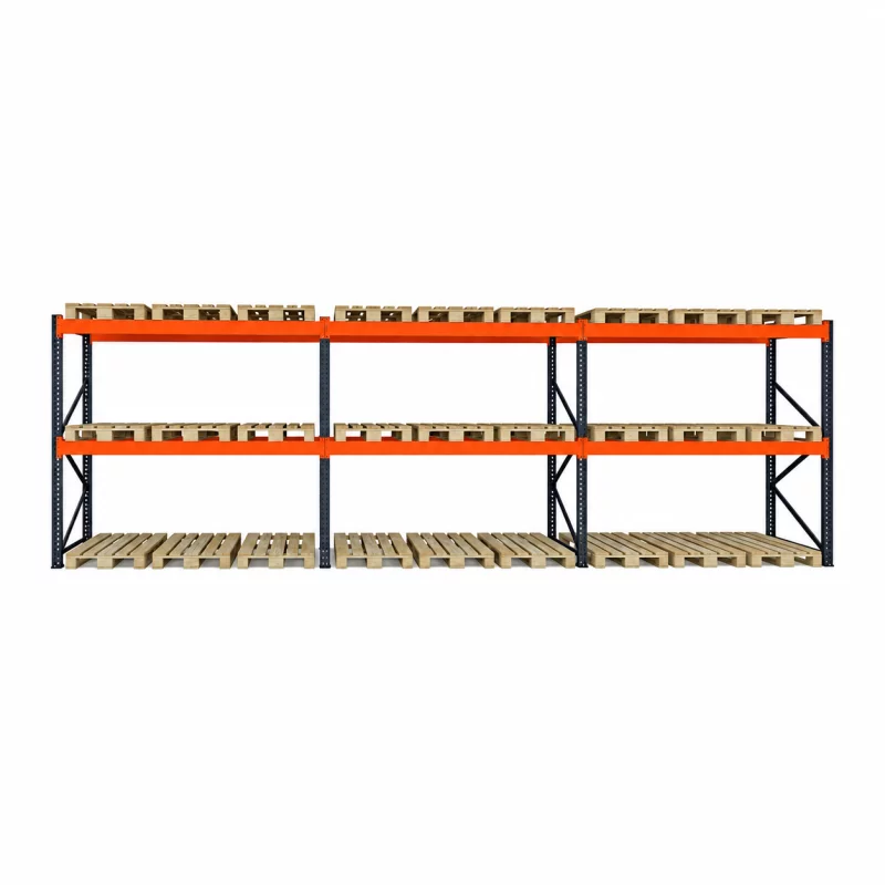 Raft pentru depozitare paleti 8460mm x Adancime 1100mm x Inaltime 3500mm, 3300kg/nivel/27 europaleti