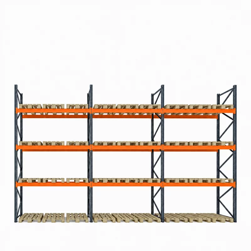 Raft pentru depozitare paleti 8460mm x Adancime 1100mm x Inaltime 5000mm, 3300kg/nivel/36 europaleti