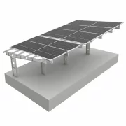 Carport din oțel zincat pentru 4 mașini (Pachetul nu contine panouri fotovoltaice)