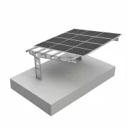 Cochera fotovoltaica 2 plazas, acero galvanizado, 6kW +15 Longi Panels LR5-54 HPH 410 M