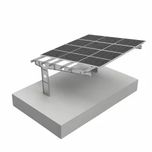 Fotovoltaikus kocsibeallo 2 ferohelyes, horganyzott acel, 6kw +15 Longi Panels LR5-54 HPH 410 M