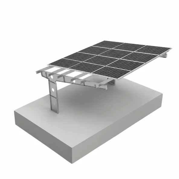 Cochera fotovoltaica 2 plazas, acero galvanizado, 6kW +15 Longi Panels LR5-54 HPH 410 M