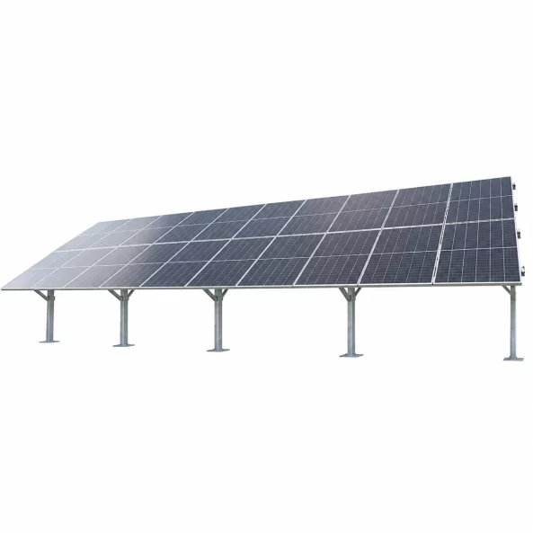 Estructura de acero para montaje de paneles fotovoltaicos, ángulo ajustable-10 Kw