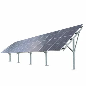 Estructura de acero para montaje de paneles fotovoltaicos, ángulo ajustable – 4 kW