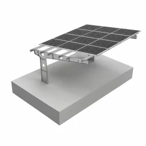Carport fotovoltaic 2 locuri ,otel zincat, 6kW
