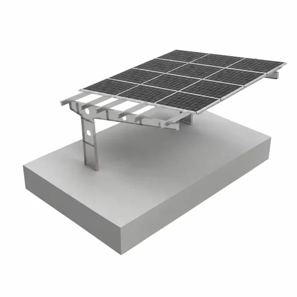 Carport fotovoltaic 2 locuri ,otel zincat, 6kW