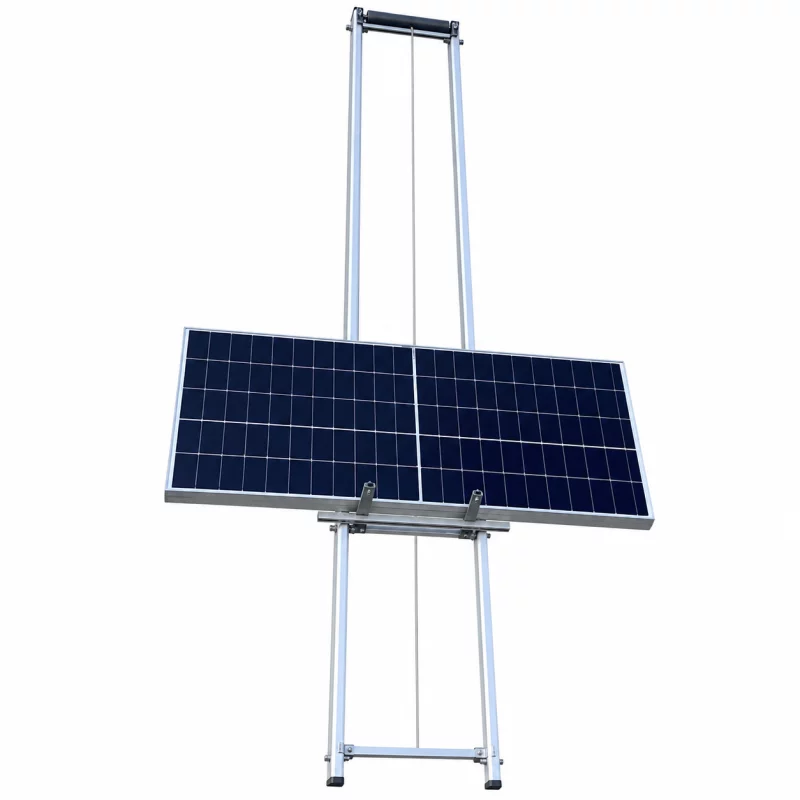 Cărucior mobil din oțel pentru ridicarea mărfurilor si a panourilor solare fotovoltaice compatibil cu lifturile electrice LIFT10 si LIFT10-12M