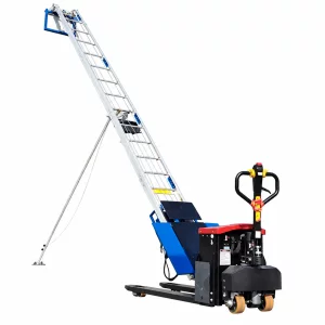 Lift electric din aluminiu înalțime maximă 18 m, cu unghi variabil + carucior de transport pentru panouri fotovoltaice + carucior de transport marfa