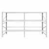 Estantería profesional blanca para almacenamiento de neumáticos L3900x600xH2000, 1200 kg