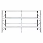 Estantería profesional blanca para almacenamiento de neumáticos L3900x600xH2000, 1200 kg