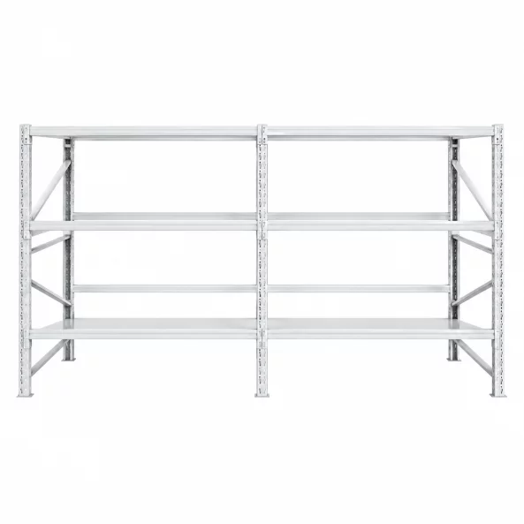 Estantería profesional blanca para almacenamiento de neumáticos L3900x600xH2000, 1200 kg