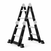 Scara multifunctionala 4x2 trepte – cadru din otel, trepte aluminiu
