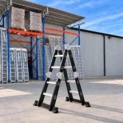 Scara multifunctionala 4x2 trepte – cadru din otel, trepte aluminiu