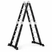 Scara multifunctionala 4x4 trepte - cadru din otel, trepte din aluminiu