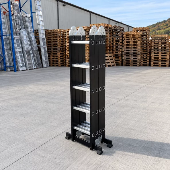 Scara multifunctionala 4x5 trepte - cadru din otel, trepte din aluminiu