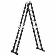 Scara multifunctionala 4x5 trepte - cadru din otel, trepte din aluminiu