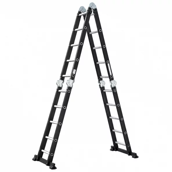 Scara multifunctionala 4x5 trepte - cadru din otel, trepte din aluminiu