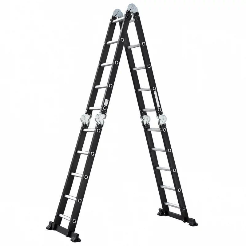 Scara multifunctionala 4x5 trepte - cadru din otel, trepte din aluminiu