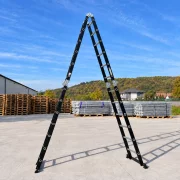 Scara multifunctionala 4x6 trepte - cadru din otel, trepte din aluminiu