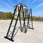 Scara multifunctionala 4x7 trepte - cadru din otel, trepte din aluminiu