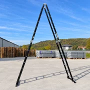Scara multifunctionala 4x7 trepte - cadru din otel, trepte din aluminiu