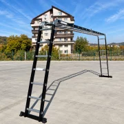 Scara multifunctionala 4x7 trepte - cadru din otel, trepte din aluminiu