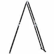 Scara multifunctionala 4x7 trepte - cadru din otel, trepte din aluminiu